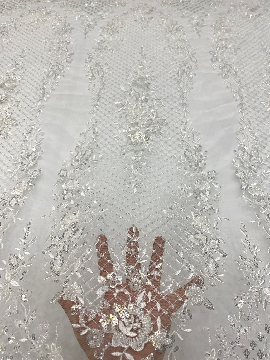 Foam Bead & 3/4mm Sequin Fabric for Stagewear — fabric photo 4