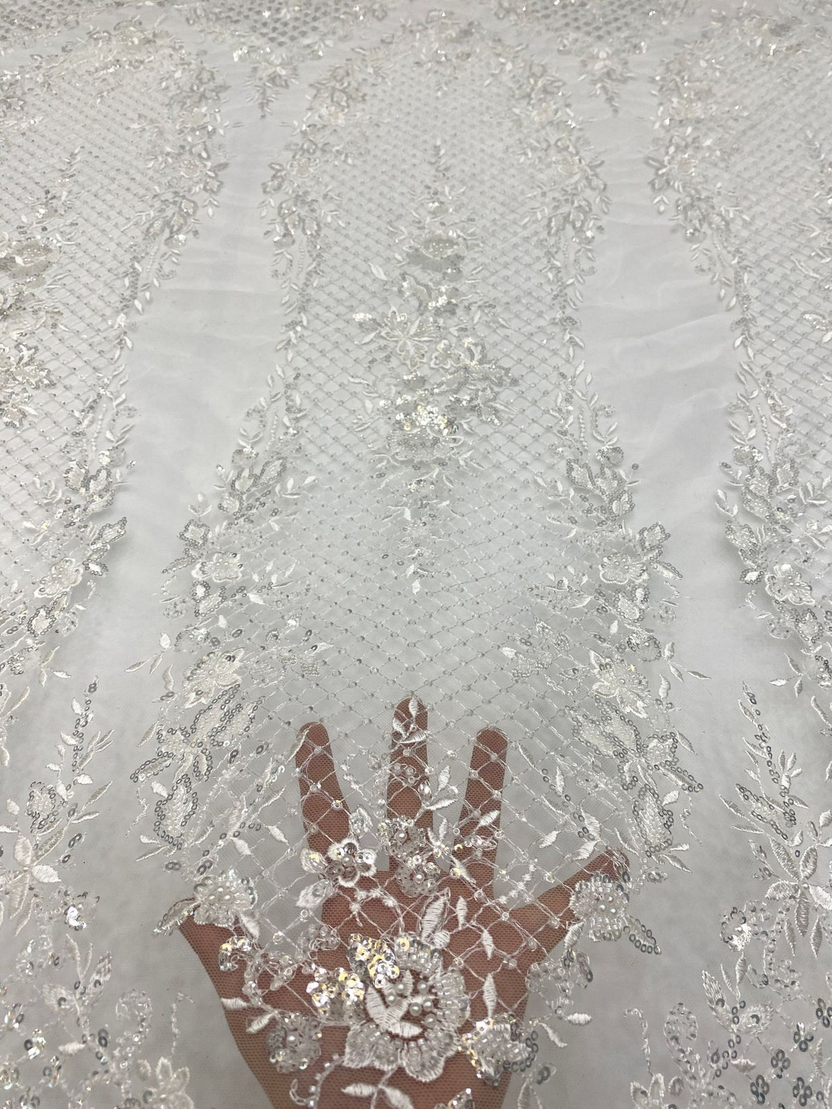Foam Bead & 3/4mm Sequin Fabric for Stagewear — fabric photo 4