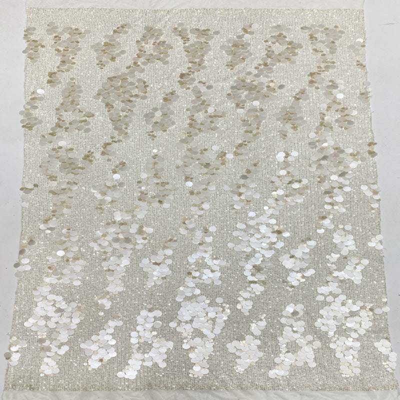 Multisize 3–18mm Sequin Embroidery Fabric — fabric photo 2