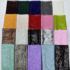 Dense 5mm Sequin Embroidered Mesh Fabric — fabric photo 3
