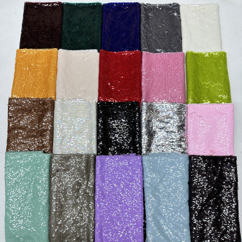 Dense 5mm Sequin Embroidered Mesh Fabric — fabric photo 3