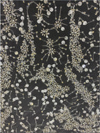 Heavy 3/7 mm Sequin & Triple-Bead Embroidered Bridal Fabric – Design 12735 — fabric photo 3
