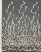 Plant Motif Foam Bead Sequin Embroidered Fabric — fabric photo 6