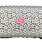 Five-Petal Floral Textured Stretch Lace Trim 22 cm — fabric photo 3