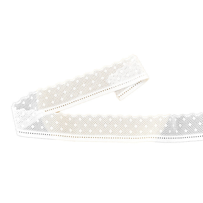 Single-Scallop Picot-Edge Stretch Nylon Lace Trim 2.5 cm — fabric photo 4