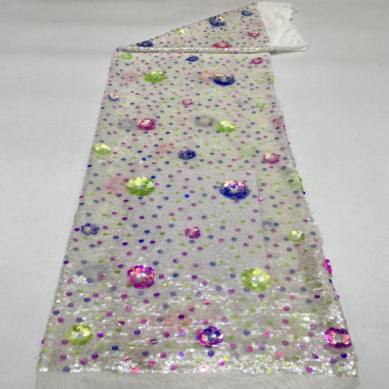 Stretch Mesh with 5/9mm Sequins — fabric photo 3