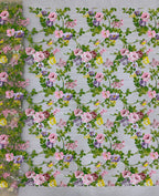 Botanical 3/4 mm Sequin Embroidered Bridal Fabric — fabric photo 6