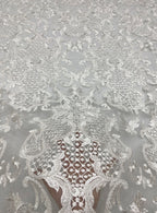 Bead & Sequin Embroidered Fabric for Gowns — fabric photo 4