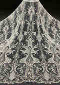 Sequin & Bubble-Bead Embroidered Bridal Fabric – Design 39935 — fabric photo 6