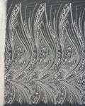 Decorative Bugle Foam Bead Sequin Bridal Fabric — fabric photo 6