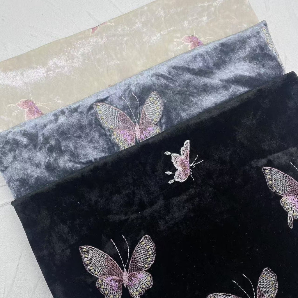 Mariposas coloridas bordadas en 3D: elegantes para vestidos y trajes de noche