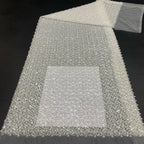 Dense Bead Sequin Embroidered Bridal Fabric — fabric photo 3