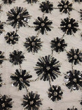 Tiny Floral Double-Bead & 3/5 mm Sequin Embroidery — fabric photo 6