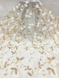 Sequin Embroidered Bridal Fabric – Design 27199 — fabric photo 6