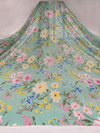 Printed Floral 3mm Sequin Stretch Mesh Fabric — fabric photo 6