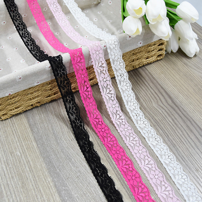 Double-Scallop Picot-Edge Stretch Nylon Lace Trim 6 cm