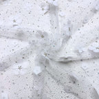 3D Bugle Bead Sequin Bridal Mesh Lace — fabric photo 2