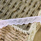 Dotted Single-Scallop Stretch Nylon Lace Trim 1.5 cm — fabric photo 3