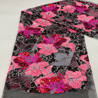 Dense Embroidery with Colorful Sequins — fabric photo 4