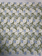 Multicolor Milk-Silk Embroidered Dress Fabric — fabric photo 2