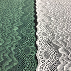Geometric Stretch Lace Trim 24 cm — fabric photo 2