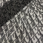 3D Metallic Thread Floating Embroidery Fabric — fabric photo 5
