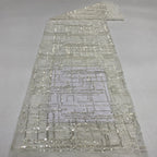 Grid Base 3mm Laminated Sequin Fabric