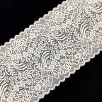 Corded Double-Scallop Stretch Nylon Lace Trim 18 cm — fabric photo 5