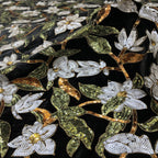 Magnolia Floral 3/5mm Sequin Fabric — fabric photo 4