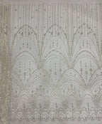 Sequin & Bubble-Bead Embroidered Bridal Fabric – Design 31391 — fabric photo 6