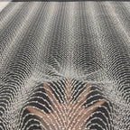 Heavy Bubble-Bead Embroidered Bridal Fabric — fabric photo 2