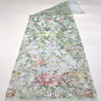 Printed Bead & Sequin Embroidered Fabric — fabric photo 5