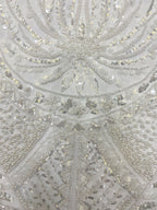 Single-Sided Bugle Beaded Sequin Fabric — fabric photo 5