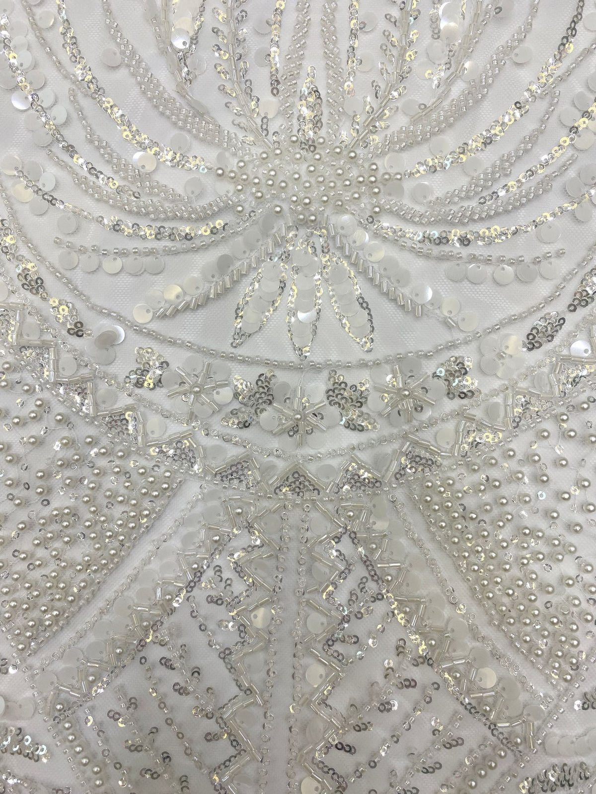 Single-Sided Bugle Beaded Sequin Fabric — fabric photo 5
