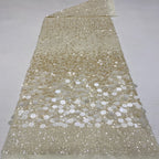 Gradient Stretch Mesh with 3–18mm Sequins — fabric photo 2