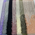 Hand-Sewn 3D Floral Bugle Bead and Sequin Fabric - 43932 — fabric photo 2