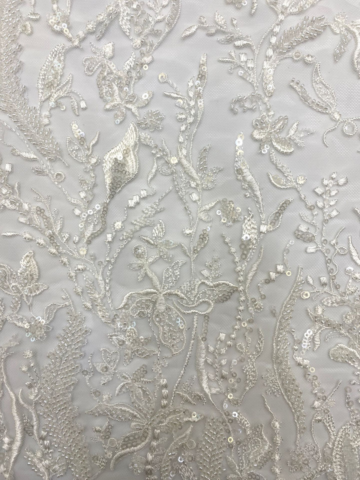 Beaded Sequin Embroidery Fabric for Bridesmaid Dresses — fabric photo 5