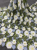 Multicolor Milk-Silk Embroidered Dress Fabric — fabric photo 6