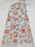 Botanical Sequin & Laser-Cut Embroidered Bridal Fabric – Design 17631 — fabric photo 6
