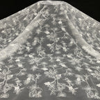 Textured Rope Sequin Embroidered Organza