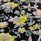 Ethnic-Style Velvet Colorful Sequin Fabric — fabric photo 4