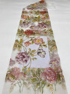 Botanical Print with Sequin Embroidery — fabric photo 6
