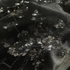 Korean Velvet Base 3mm Sequin Fabric — fabric photo 4