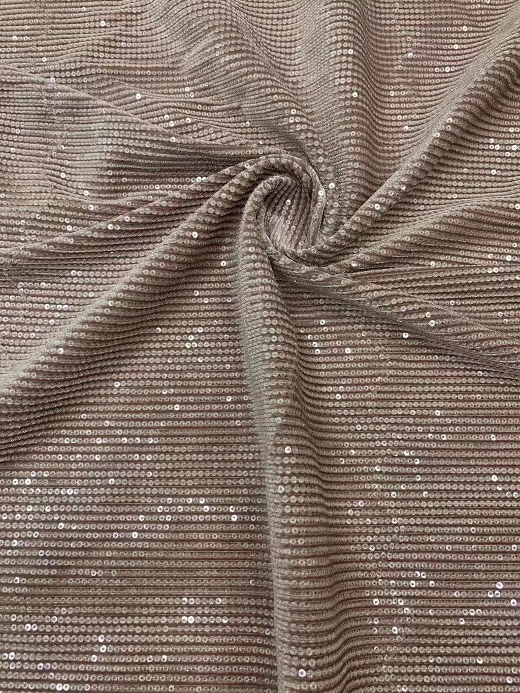 Stretch Flannel with Straight Sequin Embroidery — fabric photo 5