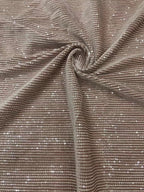 Stretch Flannel with Straight Sequin Embroidery — fabric photo 5