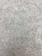 Bugle Bead & 3/7mm Sequin Evening Gown Fabric — fabric photo 5