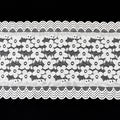 Five-Petal Floral Textured Stretch Nylon-Spandex Lace Trim 18.5 cm