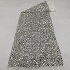 Stretch 3/5 mm Sequin Embroidered Stretch Mesh Fabric – Design 63615