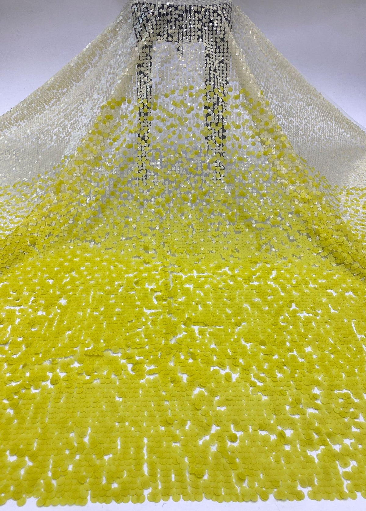 9/12 mm Sequin Embroidered Bridal Fabric