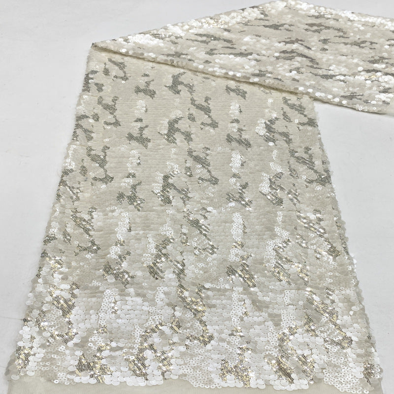 Multicolor 3/5/9mm Sequin Embroidered Mesh — fabric photo 4